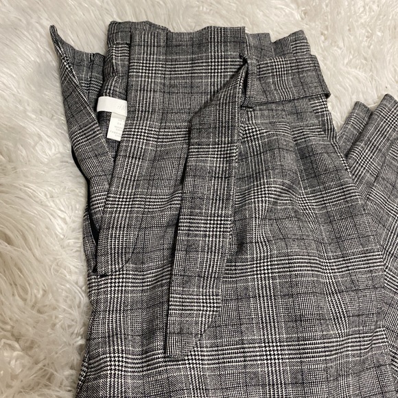 Paper Bag Glen Check Pants - Picture 3 of 4